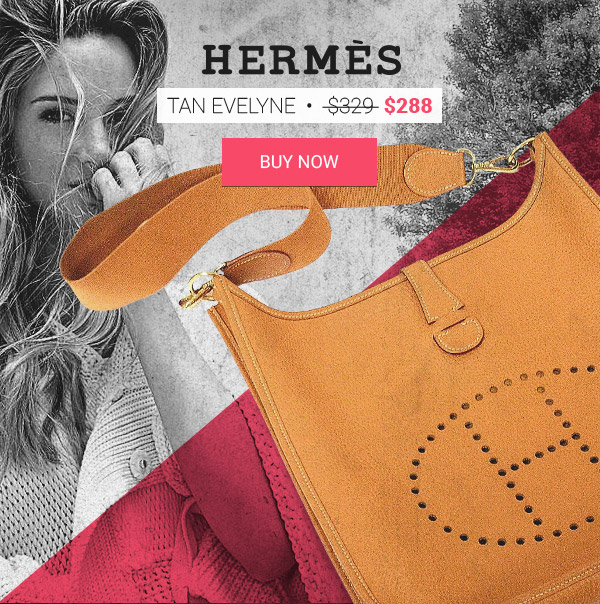 Hermes Replica Tan Evelyne