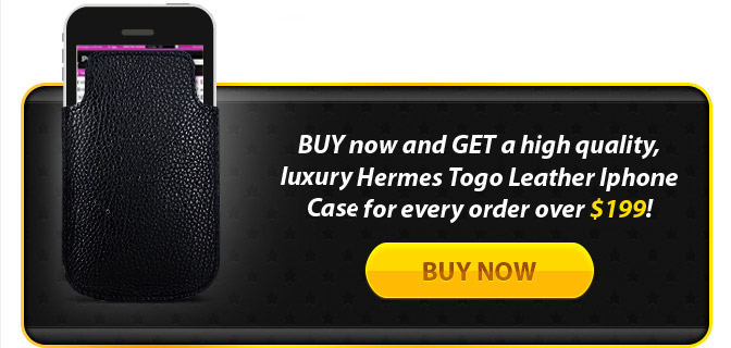 Hermes Togo Leather iPhone case replica