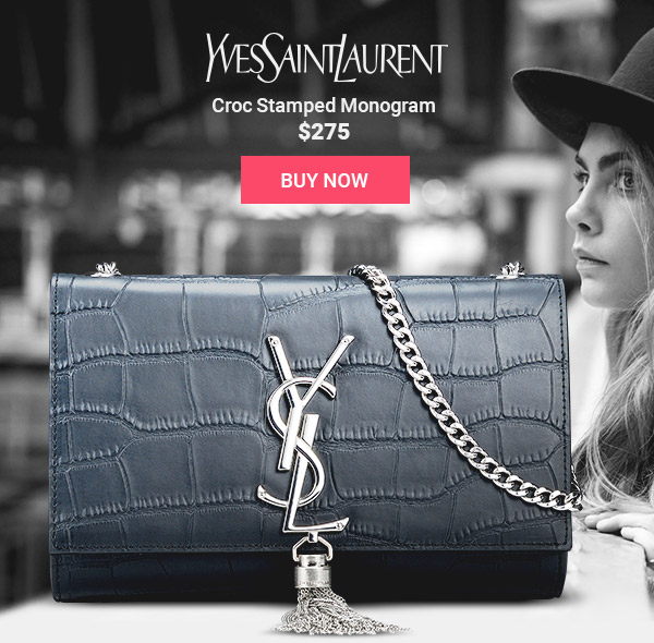 YSL Fake Cros Stamped Monogram