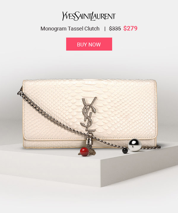 YSL Monogram Tassel Clutch Replica